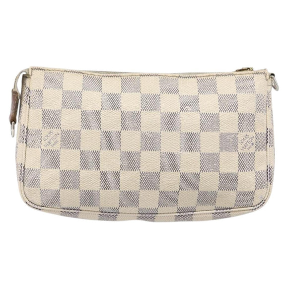 LOUIS VUITTON Damier Azur Pochette Accessoires Pouch N51986 LV Auth bs36995