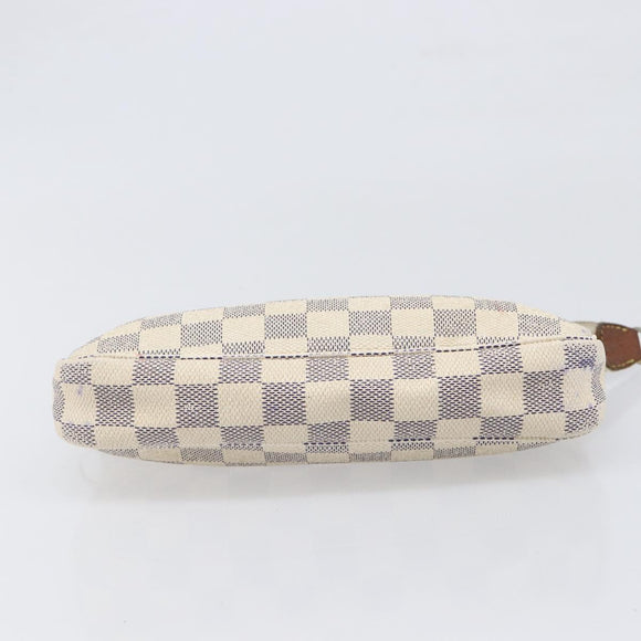 LOUIS VUITTON Damier Azur Pochette Accessoires Pouch N51986 LV Auth bs36995