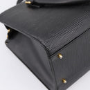 VALENTINO Hand Bag Leather Black Gold Auth bs36997-16