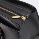 VALENTINO Hand Bag Leather Black Gold Auth bs36997-10