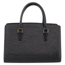 VALENTINO Hand Bag Leather Black Gold Auth bs36997-2