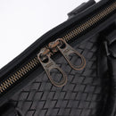 BOTTEGA VENETA INTRECCIATO Business Bag Leather Black Silver Auth bs36998-10