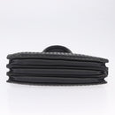 BOTTEGA VENETA INTRECCIATO Business Bag Leather Black Silver Auth bs36998-5