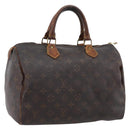 LOUIS VUITTON Monogram Speedy 30 Hand Bag M41526 LV Auth bs36999-1