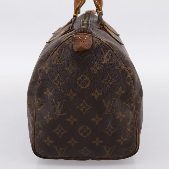 LOUIS VUITTON Monogram Speedy 30 Hand Bag M41526 LV Auth bs37000