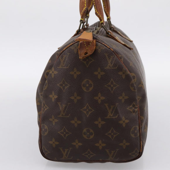 LOUIS VUITTON Monogram Speedy 30 Hand Bag M41526 LV Auth bs37000