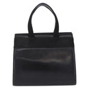 Salvatore Ferragamo Vala Hand Bag Leather Black Gold Auth bs37001-2