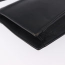 VALENTINO Shoulder Bag Leather Black Gold Auth bs37002-15
