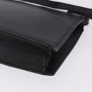 VALENTINO Shoulder Bag Leather Black Gold Auth bs37002-16