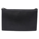 VALENTINO Shoulder Bag Leather Black Gold Auth bs37002-2