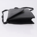 VALENTINO Shoulder Bag Leather Black Gold Auth bs37002-4
