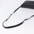 VALENTINO Shoulder Bag Leather Black Gold Auth bs37002-7
