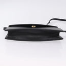 VALENTINO Shoulder Bag Leather Black Gold Auth bs37002-5
