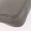 BALENCIAGA Giant Hip Shoulder Bag Leather Gray Gold 237203 Auth bs37003A-15