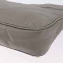 BALENCIAGA Giant Hip Shoulder Bag Leather Gray Gold 237203 Auth bs37003A-16
