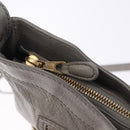 BALENCIAGA Giant Hip Shoulder Bag Leather Gray Gold 237203 Auth bs37003A-10