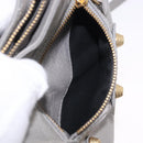 BALENCIAGA Giant Hip Shoulder Bag Leather Gray Gold 237203 Auth bs37003A-23
