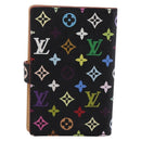 LOUIS VUITTON Multicolor Agenda mini Day Planner Cover Black M95652 Auth bs37004M-2