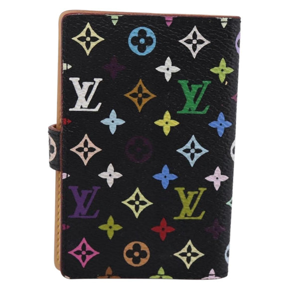 LOUIS VUITTON Multicolor Agenda mini Day Planner Cover Black M95652 Auth bs37004M