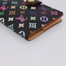 LOUIS VUITTON Multicolor Agenda mini Day Planner Cover Black M95652 Auth bs37004M-14