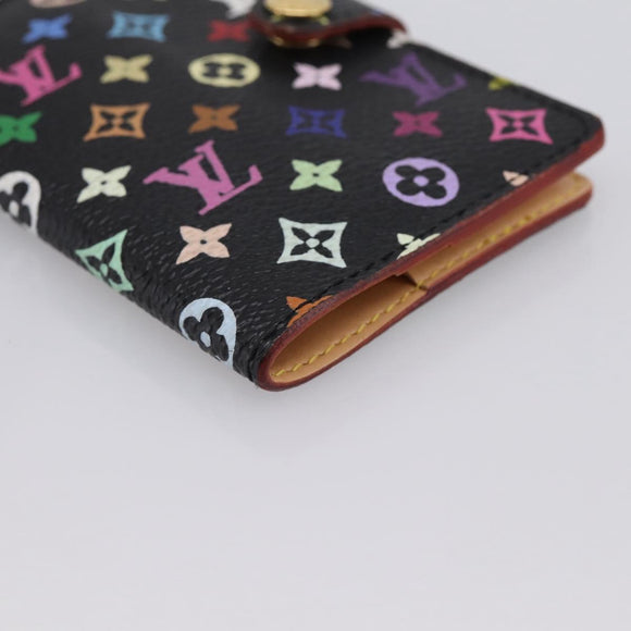 LOUIS VUITTON Multicolor Agenda mini Day Planner Cover Black M95652 Auth bs37004M