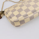 LOUIS VUITTON Damier Azur Mini Pochette Accessoires Pouch N63005 LV Auth bs37005-17