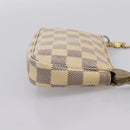 LOUIS VUITTON Damier Azur Mini Pochette Accessoires Pouch N63005 LV Auth bs37005-4