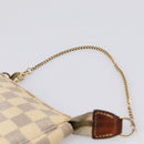 LOUIS VUITTON Damier Azur Mini Pochette Accessoires Pouch N63005 LV Auth bs37005-8