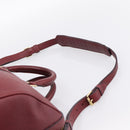 LOUIS VUITTON Parnasea SC Bag MM Boston Bag Leather Red M94762 LV Auth bs37008V-14