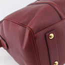 LOUIS VUITTON Parnasea SC Bag MM Boston Bag Leather Red M94762 LV Auth bs37008V-17