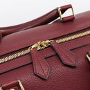 LOUIS VUITTON Parnasea SC Bag MM Boston Bag Leather Red M94762 LV Auth bs37008V-18