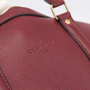 LOUIS VUITTON Parnasea SC Bag MM Boston Bag Leather Red M94762 LV Auth bs37008V-19