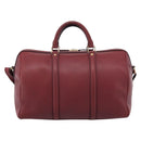 LOUIS VUITTON Parnasea SC Bag MM Boston Bag Leather Red M94762 LV Auth bs37008V-13