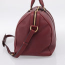 LOUIS VUITTON Parnasea SC Bag MM Boston Bag Leather Red M94762 LV Auth bs37008V-4