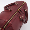 LOUIS VUITTON Parnasea SC Bag MM Boston Bag Leather Red M94762 LV Auth bs37008V-6