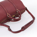 LOUIS VUITTON Parnasea SC Bag MM Boston Bag Leather Red M94762 LV Auth bs37008V-9