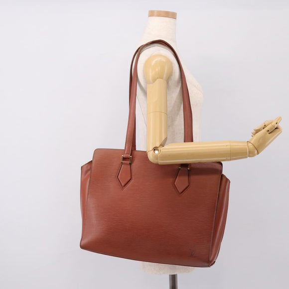 LOUIS VUITTON Epi Duplex Shoulder Bag Brown M52423 LV Auth bs37011