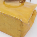 LOUIS VUITTON Monogram Vernis Reade PM Hand Bag Beige M91144 LV Auth bs37012-15
