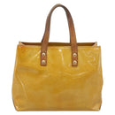 LOUIS VUITTON Monogram Vernis Reade PM Hand Bag Beige M91144 LV Auth bs37012-13