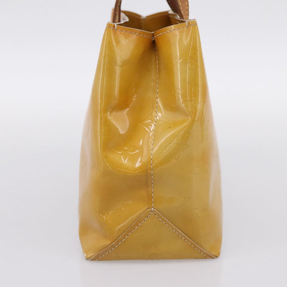 LOUIS VUITTON Monogram Vernis Reade PM Hand Bag Beige M91144 LV Auth bs37012