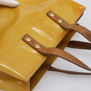 LOUIS VUITTON Monogram Vernis Reade PM Hand Bag Beige M91144 LV Auth bs37012-6