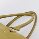 BURBERRY Hand Bag Leather Green Gold Auth bs37013-8