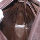 BALENCIAGA Shoulder Bag Suede Leather Brown Gold Auth bs37014-19