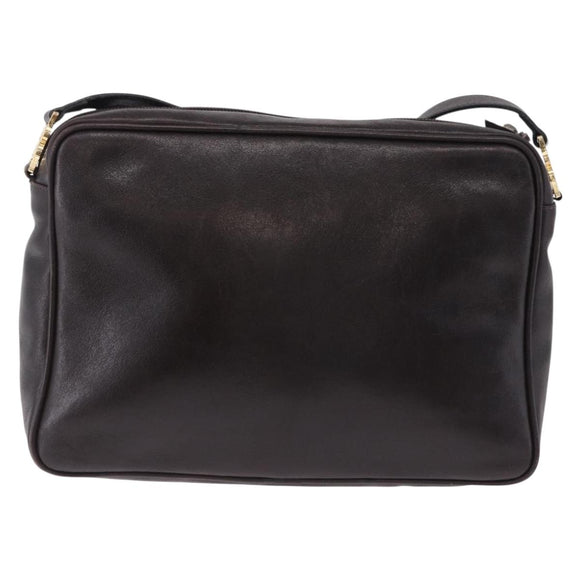BALENCIAGA Shoulder Bag Suede Leather Brown Gold Auth bs37014