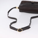 BALENCIAGA Shoulder Bag Suede Leather Brown Gold Auth bs37014-7