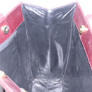Salvatore Ferragamo Tote Bag Leather Wine Red Gold Auth bs37015-19
