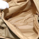 Miu Miu Shoulder Bag Nylon Beige Gold Auth bs37016-11