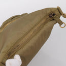 Miu Miu Shoulder Bag Nylon Beige Gold Auth bs37016-6