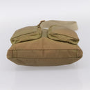 Miu Miu Shoulder Bag Nylon Beige Gold Auth bs37016-5