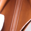 HERMES Danube 38 Business Bag Leather Brown Gold Auth bs37017-19